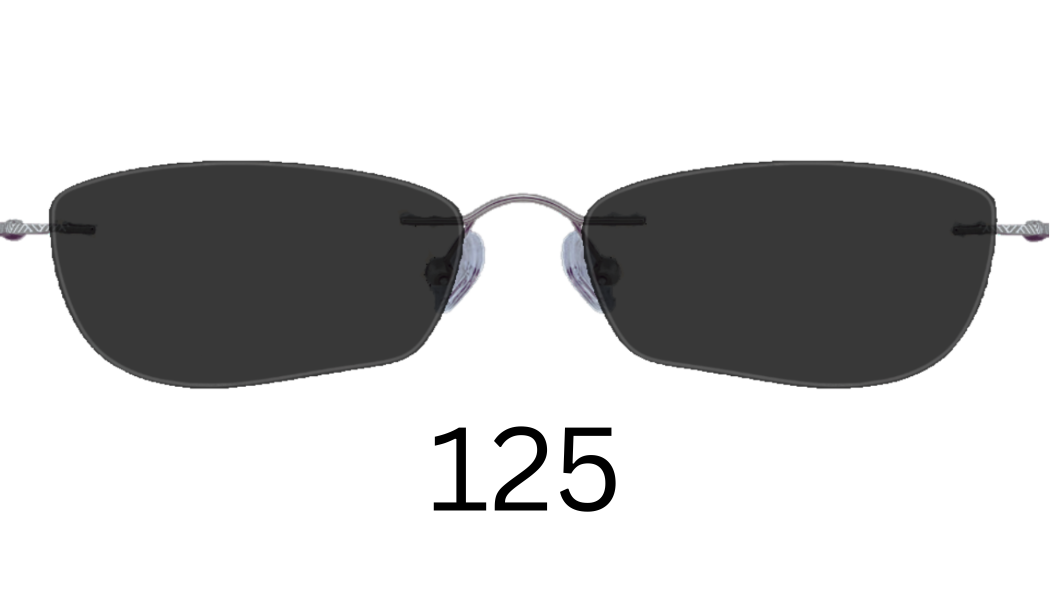 Rectangle 125 Solid Sunglasses