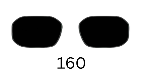 Rectangle 160 Solid Sunglasses