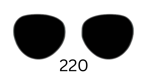 Round 220 Solid Sunglasses