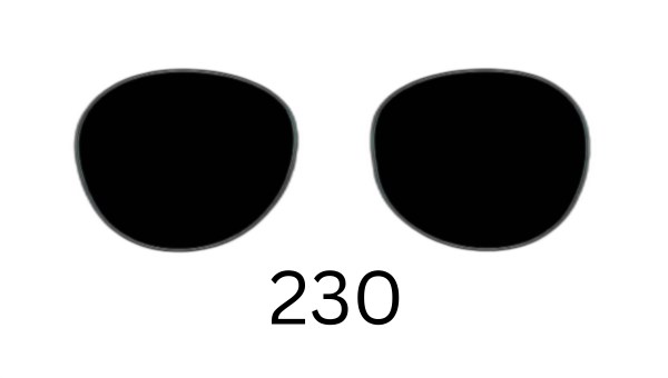 Round 230 Solid Sunglasses
