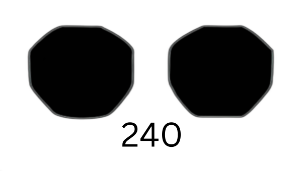 Round 240 Solid Sunglasses