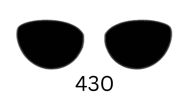 Cat-Eye 430 Solid Sunglasses