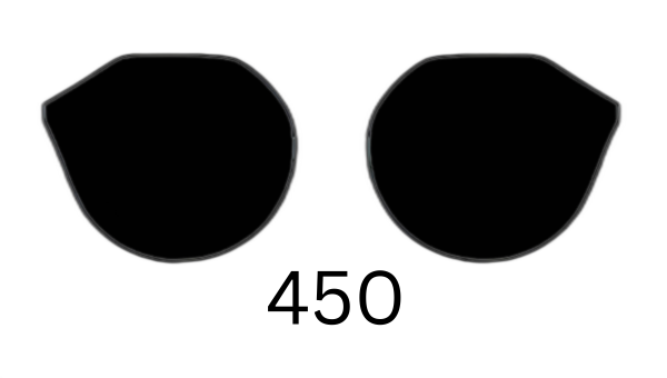 Cat-Eye 450 Solid Sunglasses