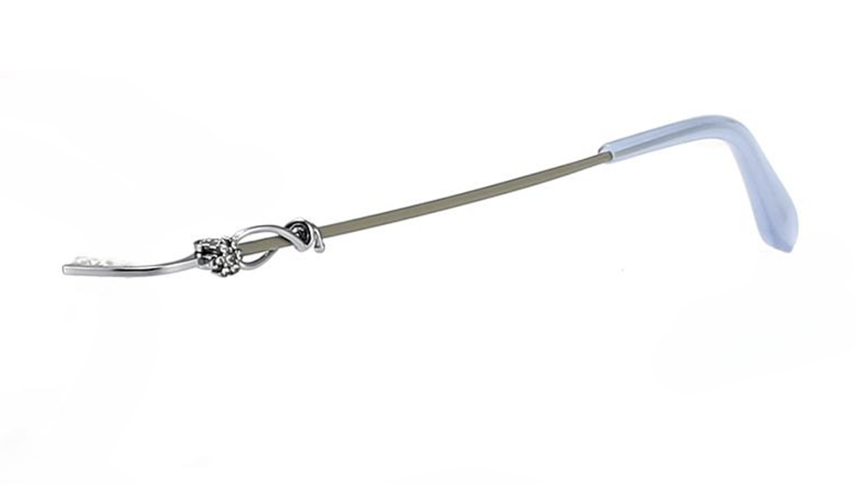 ChicLine 2803 Silver/Graphite Titanium Rimless Eyeglasses