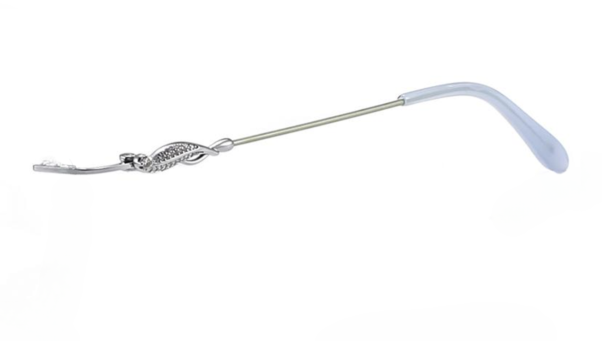 ChicLine 2807 Silver/Graphite Titanium Rimless Eyeglasses