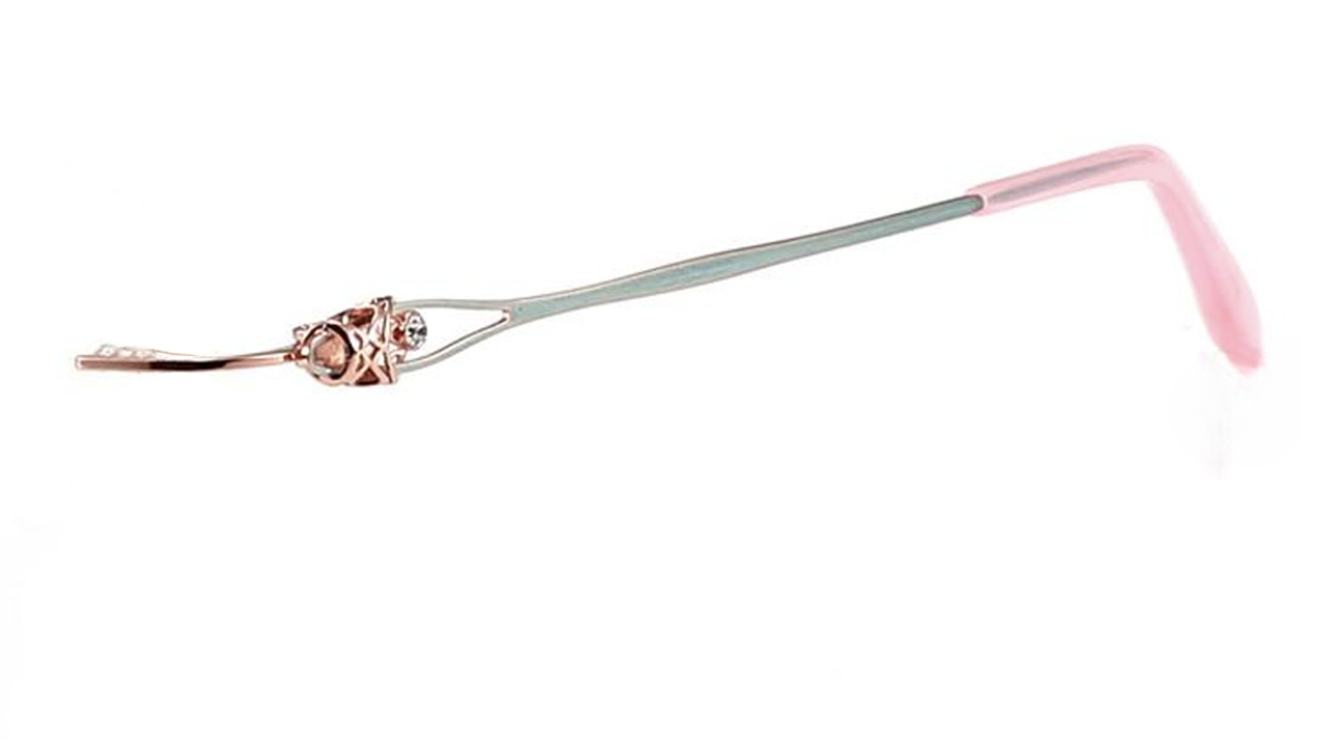 ChicLine 2810 Bronze/Graphite Titanium Rimless Eyeglasses