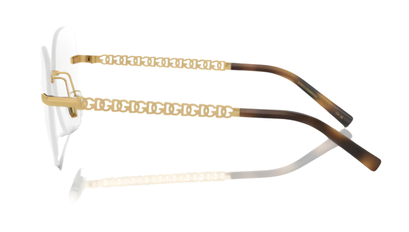 Dolce & Gabbana DG1352 Gold Rimless Eyeglasses