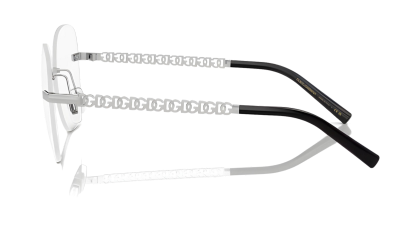 Dolce & Gabbana DG1352 Silver Rimless Eyeglasses