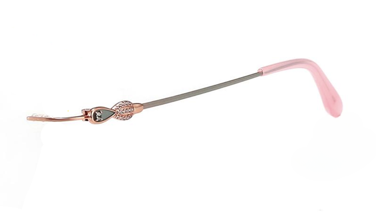 ChicLine 2802 Bronze/Graphite Titanium Rimless Eyeglasses