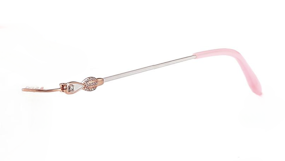 ChicLine 2802 Bronze/Silver Titanium Rimless Eyeglasses