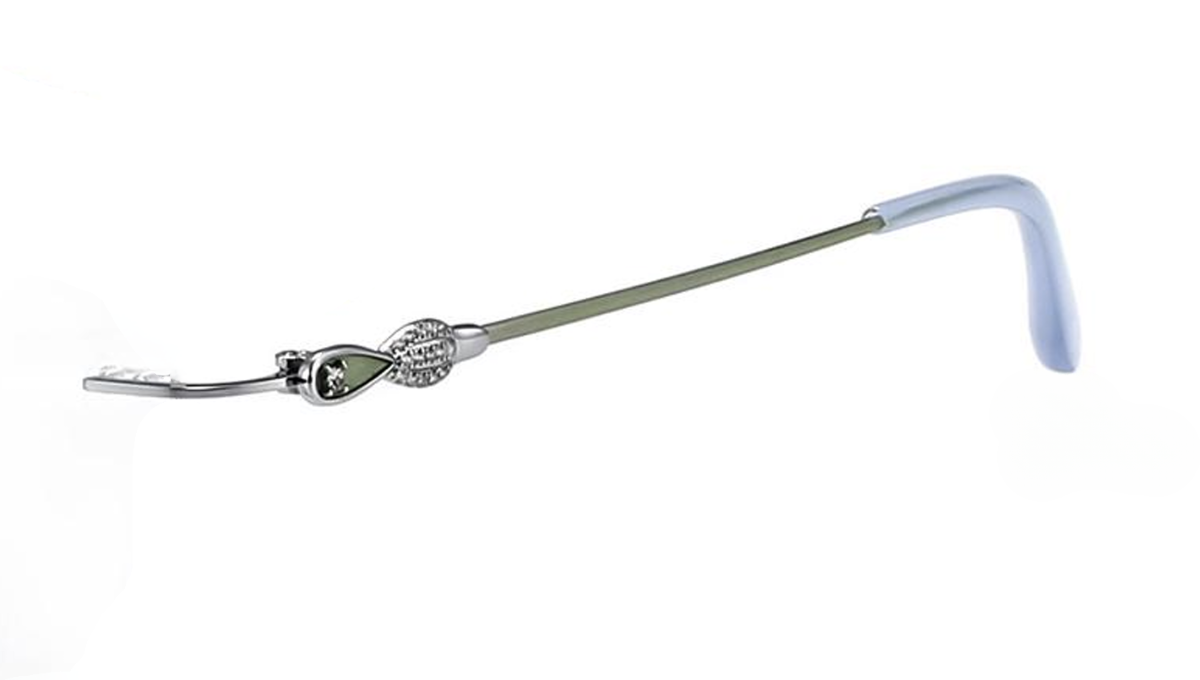ChicLine 2802 Silver/Graphite Titanium Rimless Eyeglasses