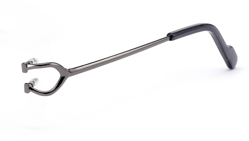 Horseshoe Link Gunmetal Rimless Eyeglasses