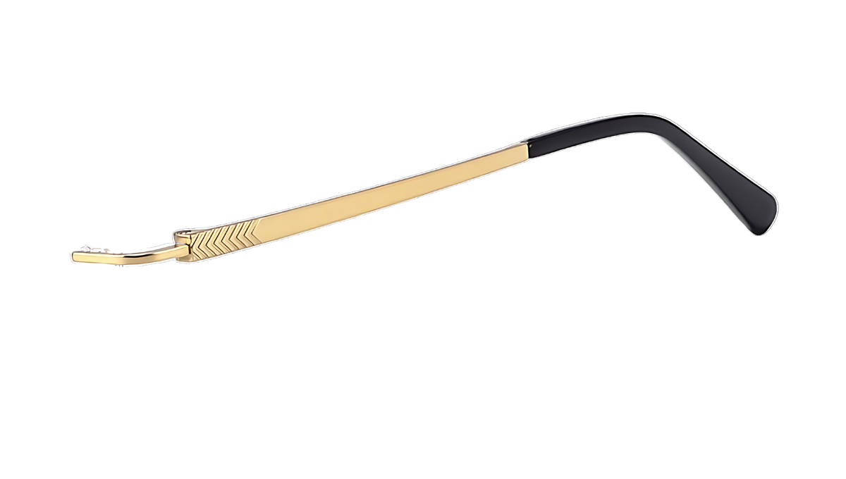 TitanLite YJ2325 Gold Rimless Eyeglasses (104947)