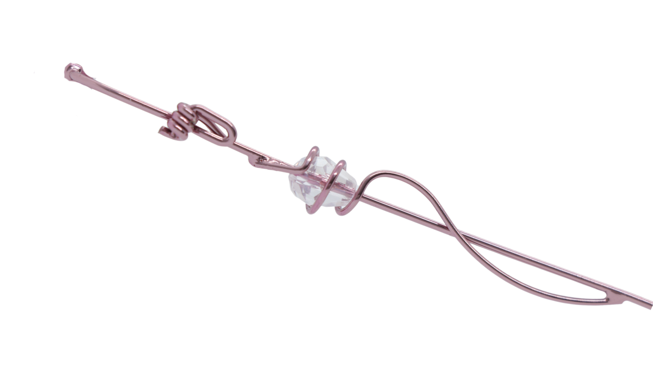 Snake Line Purple Rimless Eyeglasses