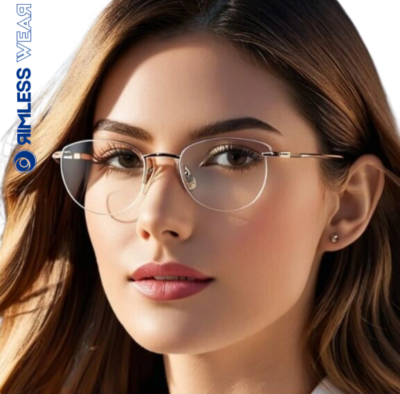 Rimless eyeglasses