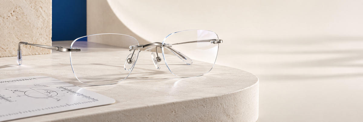 How Do Adjustable Nose Pads Help Rimless Glasses Fit?
