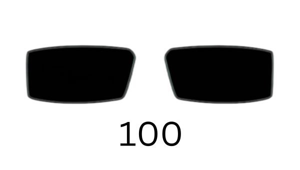 Rectangle 100 Solid Sunglasses