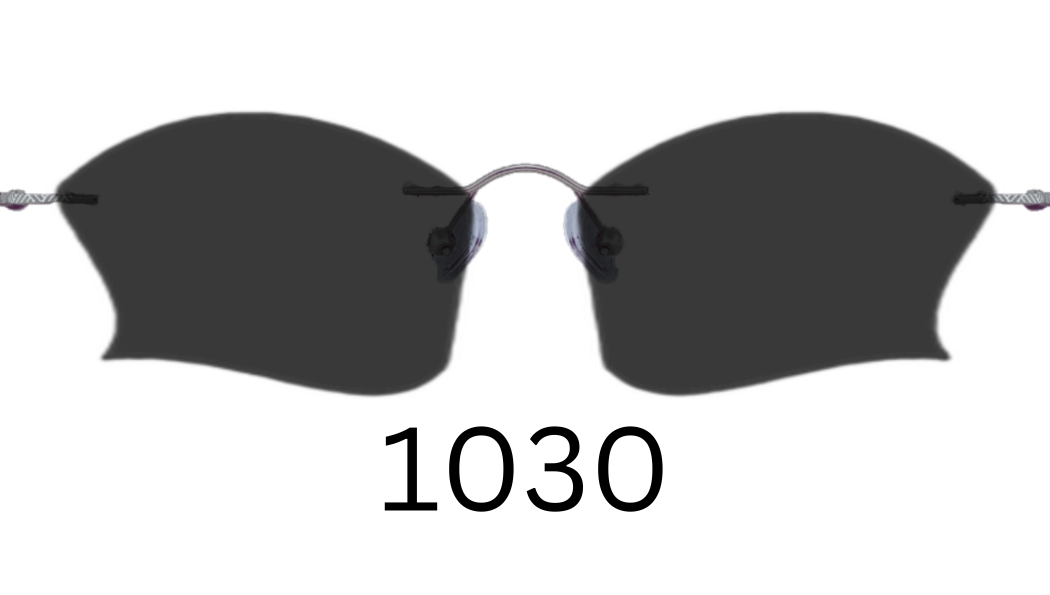 Specialty Shape 1030 Solid Sunglasses