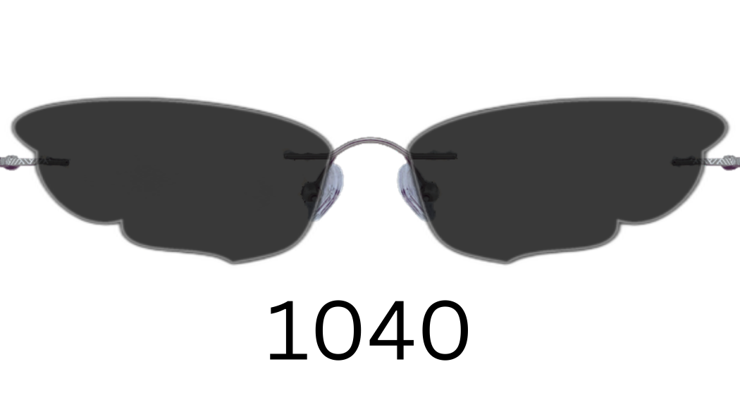 Specialty Shape 1040 Solid Sunglasses