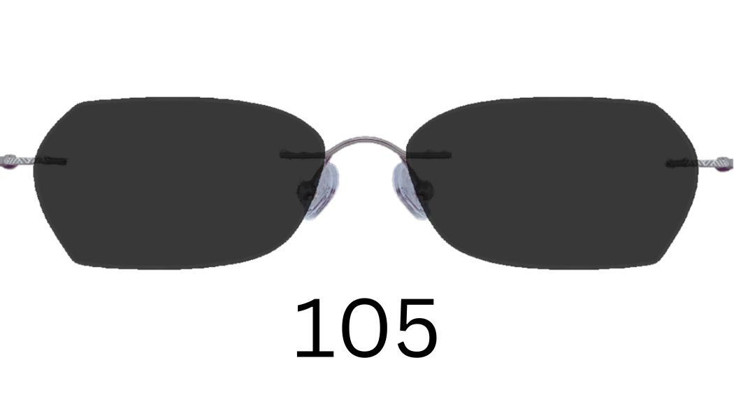 Rectangle 105 Solid Sunglasses