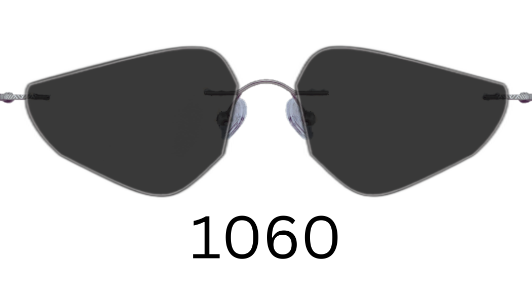 Specialty Shape 1060 Solid Sunglasses