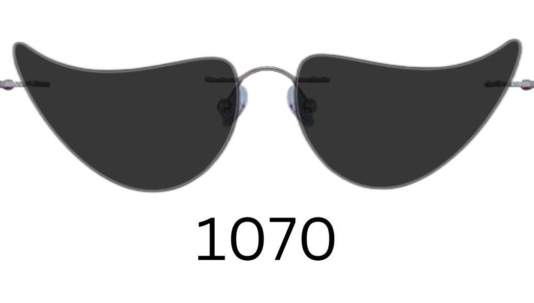 Specialty Shape 1070 Solid Sunglasses