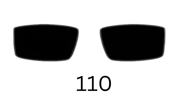 Rectangle 110 Solid Sunglasses