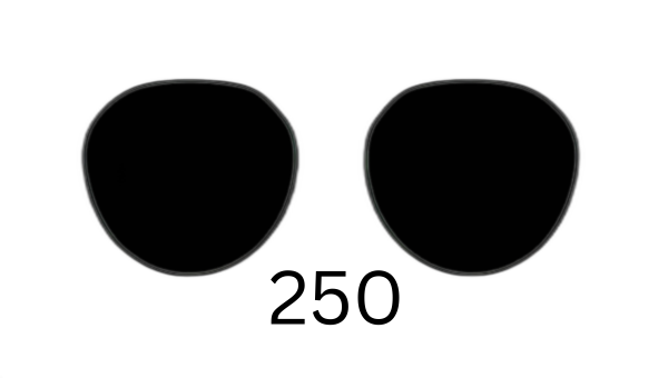 Round 250 Solid Sunglasses