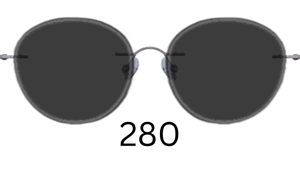 Round 280 Solid Sunglasses