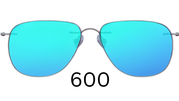 Aviator 600 Mirrored Sunglasses