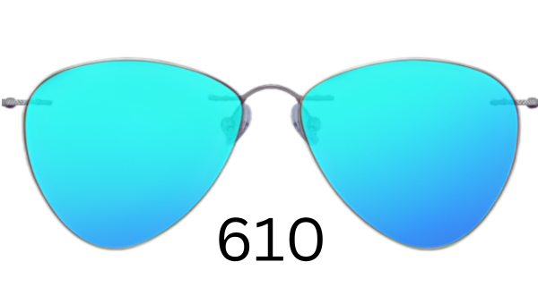 Aviator 610 Mirrored Sunglasses