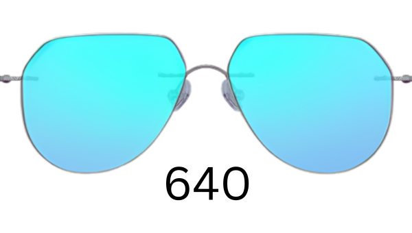 Aviator 640 Mirrored Sunglasses