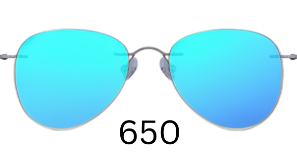 Aviator 650 Mirrored Sunglasses