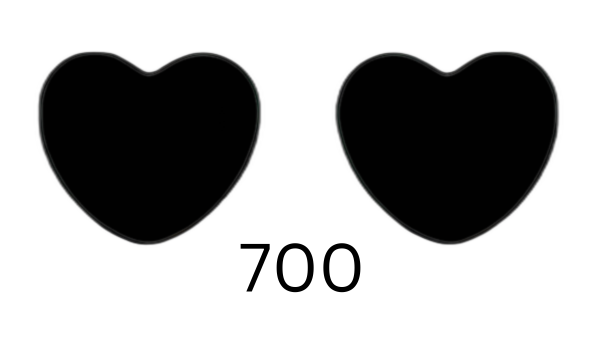 Heart 700 Solid Sunglasses