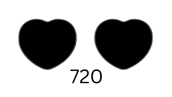 Heart 720 Solid Sunglasses