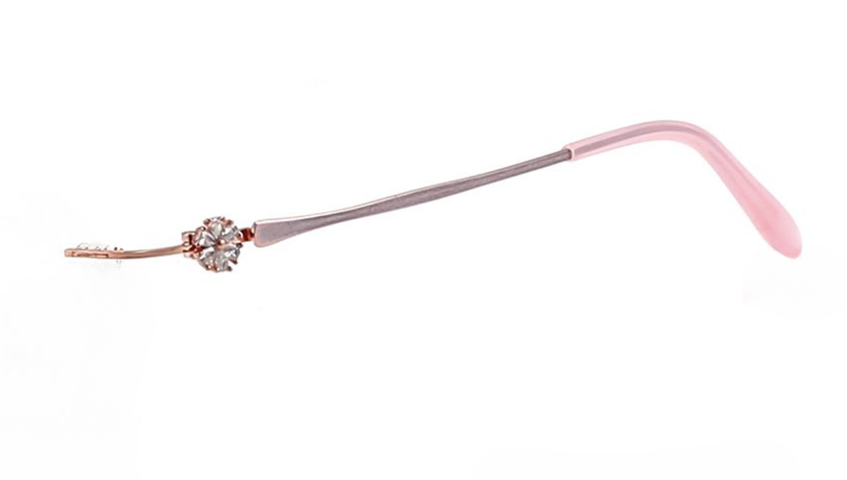 ChicLine 2805 Bronze/Purple Titanium Rimless Eyeglasses