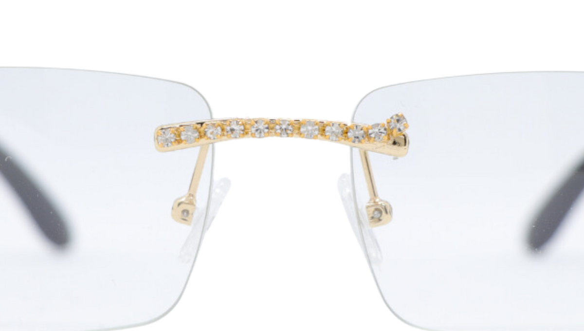 Style Luxe Rimless Rectangular Luxury Luxe Rimless Eyeglasses - Stylish & Classy