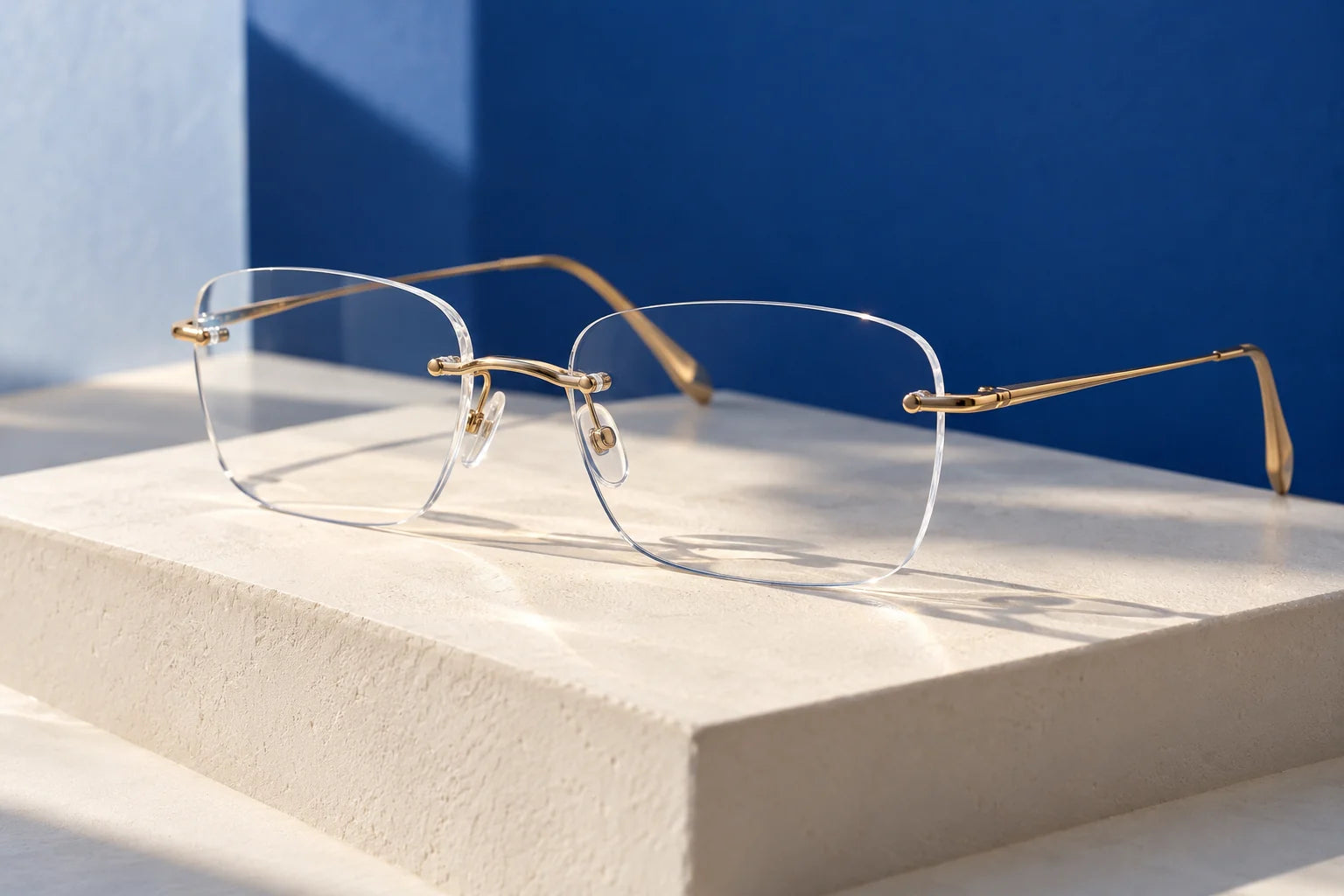 Fine rimless details on an ivory sculptural display